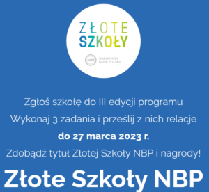 Logo Złote Szkoły NBP