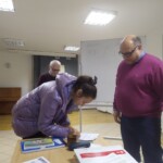 Uczestnicy szkolenia z nauki języka polskiego dla emigrantów z Ukrainy